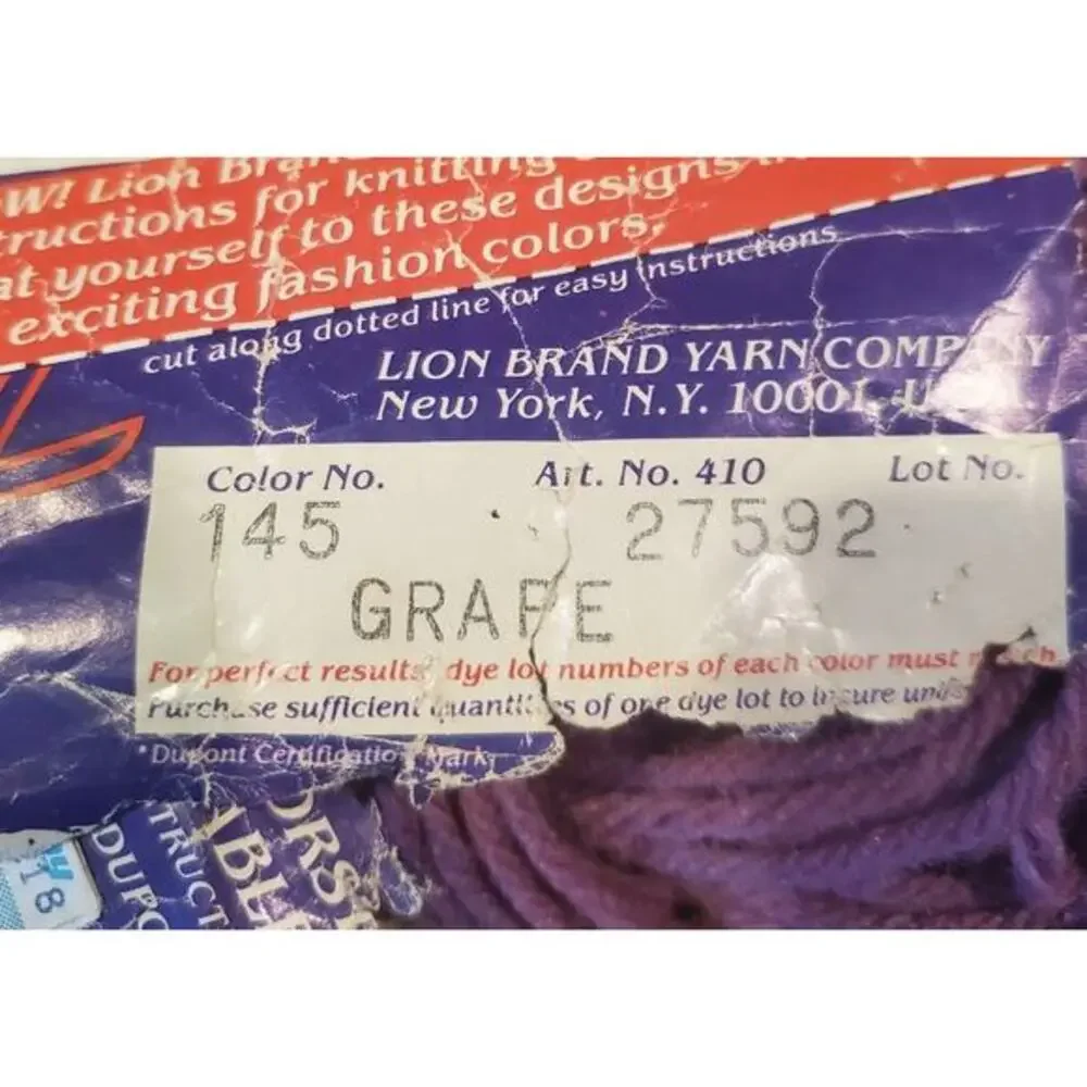 Yarn Lot Skeins Remnants Red Heart Caron Lion‎ Mixed Colors Vintage